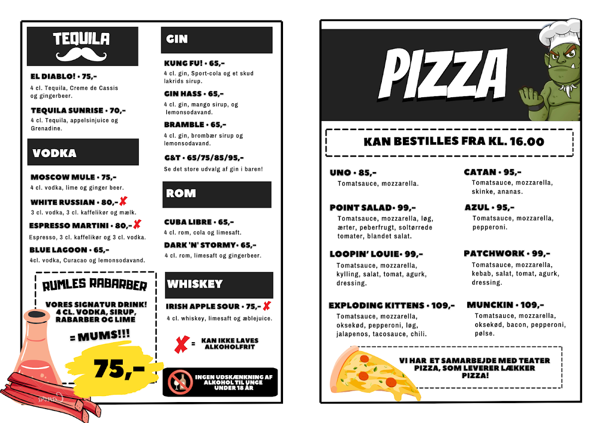 Menu The Board Game Café-2